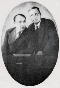 Симон Чиковани (слева) с поэтом Николаем Заболоцким, 1936 год